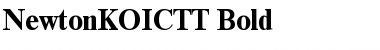 NewtonKOICTT Bold Font