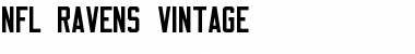 NFL Ravens Vintage Regular Font
