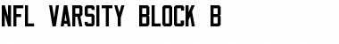 NFL Varsity Block B Regular Font