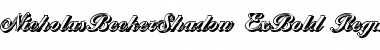 NicholasBeckerShadow-ExBold Regular Font