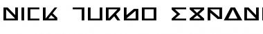 Nick Turbo Expanded Expanded Font