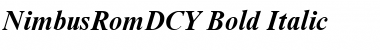 NimbusRomDCY Bold Italic Font