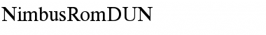 NimbusRomDUN Regular Font