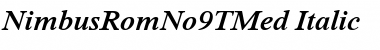 NimbusRomNo9TMed Italic Font
