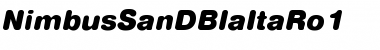 Download NimbusSanDBlaItaRo1 Font Download NimbusSanDBlaItaRo1 Font