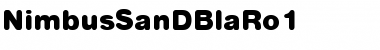 Download NimbusSanDBlaRo1 Font Download NimbusSanDBlaRo1 Font