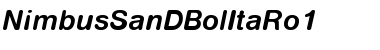 Download NimbusSanDBolItaRo1 Font Download NimbusSanDBolItaRo1 Font