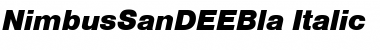 NimbusSanDEEBla Font