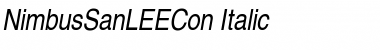 NimbusSanLEECon Italic Font