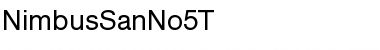 Download NimbusSanNo5T Font Download NimbusSanNo5T Font