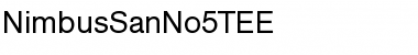 Download NimbusSanNo5TEE Font Download NimbusSanNo5TEE Font