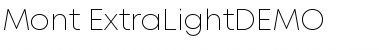 Mont ExtraLight DEMO Font