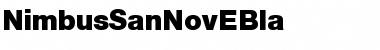 Download NimbusSanNovEBla Font