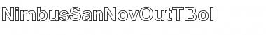 Download NimbusSanNovOutTBol Font Download NimbusSanNovOutTBol Font