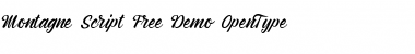 Montagne Script Free Demo Regular