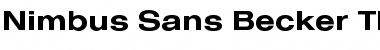 Nimbus Sans Becker TExt Bold Font