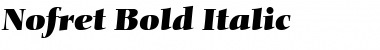 Nofret Italic Font
