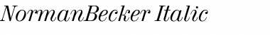 Download NormanBecker Font