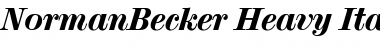 NormanBecker-Heavy Font