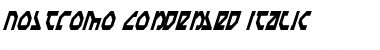 Download Nostromo Condensed Italic Font