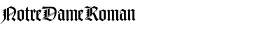NotreDameRoman Font