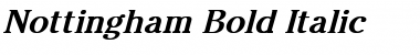 Nottingham Bold Italic Bold Italic Font