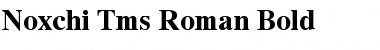 Noxchi Tms Roman Bold Font
