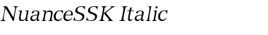 NuanceSSK Italic