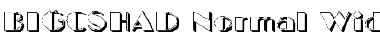 BIGCSHAD-Normal Wide Regular Font