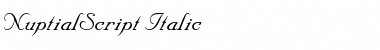 NuptialScript Italic