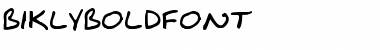 BiklyBoldFont Regular Font