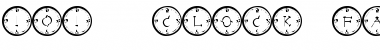 101! Clock Face Font