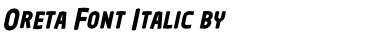 Oreta Italic Font