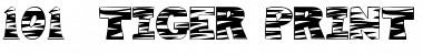 101! Tiger Print Regular Font