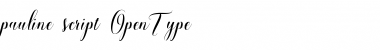 pauline script Regular Font