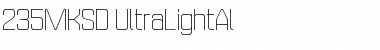 235MKSD UltraLightAl Font