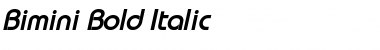 Bimini Bold Italic Font