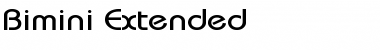 Bimini-Extended Font