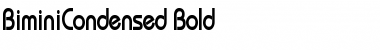 BiminiCondensed Bold Font