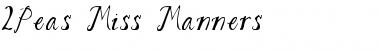 2Peas Miss Manners Regular Font