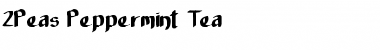 2Peas Peppermint Tea 2Peas Peppermint Tea Font