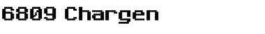 6809 Chargen Regular Font