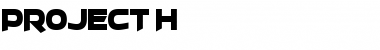 Project H Regular Font