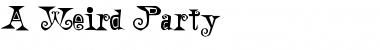 A Weird Party Regular Font