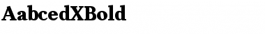 AabcedXBold Regular