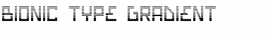 Bionic Type Gradient Gradient Font