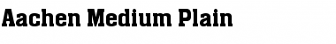 Aachen Medium Regular Font
