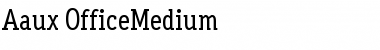 Aaux OfficeMedium Regular Font