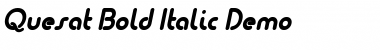 Quesat Demo Bold Italic Font