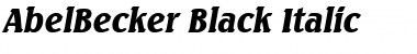 AbelBecker-Black Italic